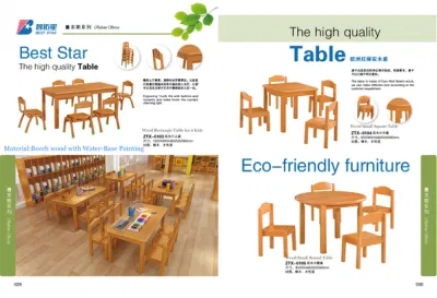 Mesa de estudio de madera de haya, Mesa redonda pequeña para niños, Mesa de estudiantes, Mesa preescolar de madera para niños, Mesa de guardería, Mesa de jardín de infantes