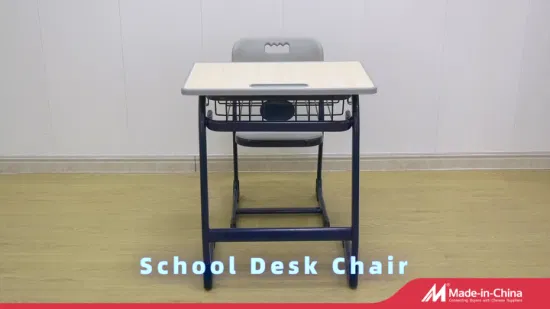 Nuevo diseño de escuela primaria, escritorio y silla de estudio para niños solteros